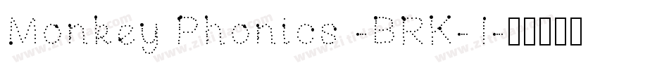 Monkey Phonics -BRK-1字体转换